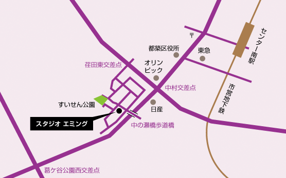スタジオ エミング 地図